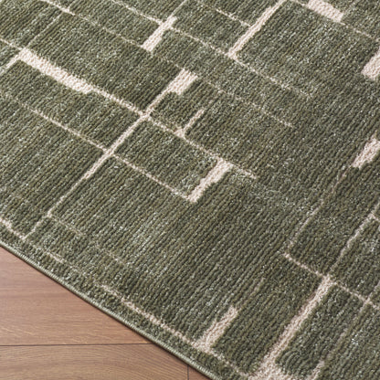 Surya Alma EDAL-2302 Olive  Contemporary Machine Woven Rug