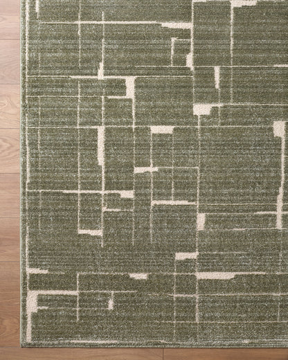Surya Alma EDAL-2302 Olive  Contemporary Machine Woven Rug