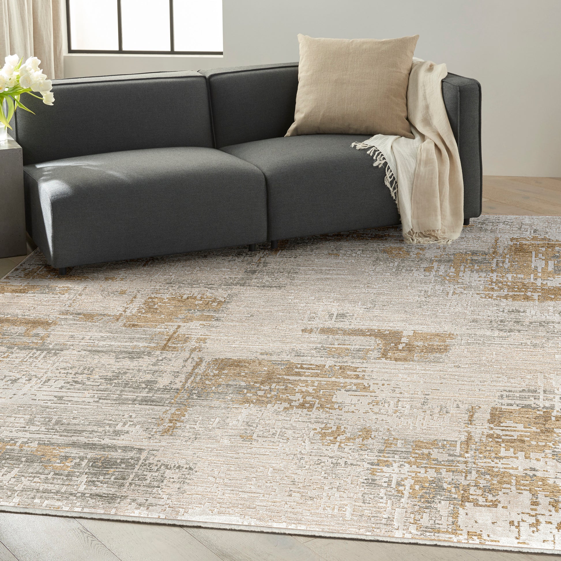 Calvin Klein CK078 Summit  Ivory Multicolor  Contemporary