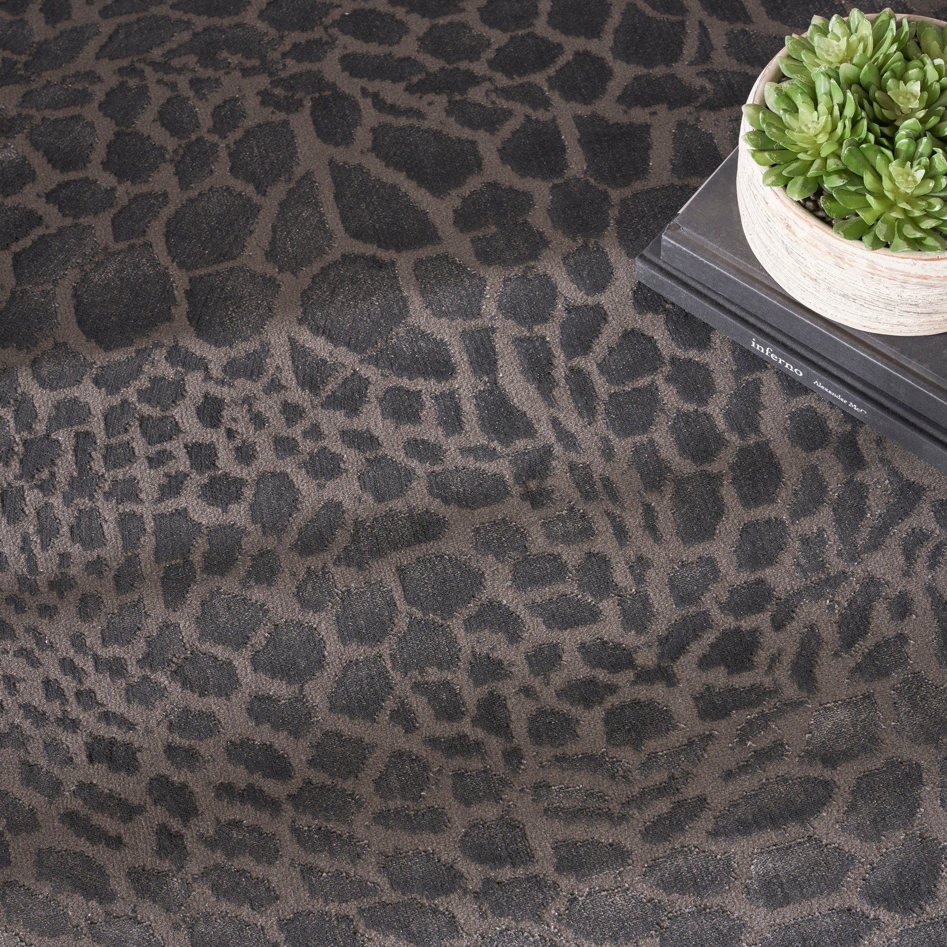 Nourison Home Desire  Charcoal Silver  Contemporary