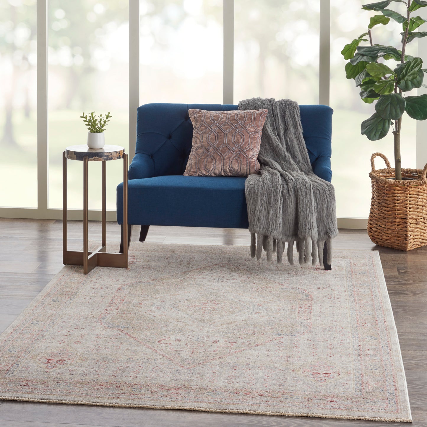 Nourison Home Homestead  Beige Grey  Traditional
