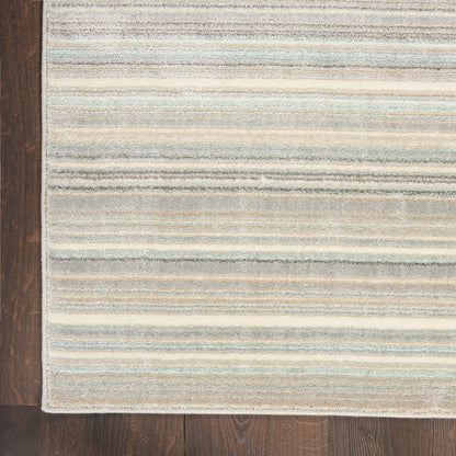 Nourison Home Marmara  Grey Ivory Teal  Contemporary