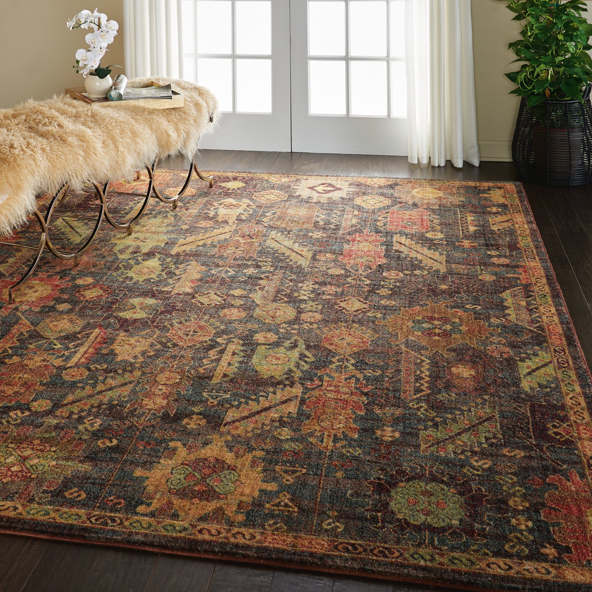 Nourison Home Jewel  Denim  Traditional