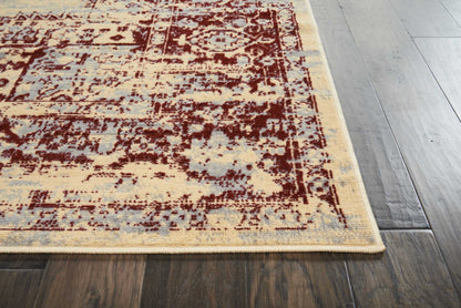 Nourison Home Grafix  Cream Red  Transitional