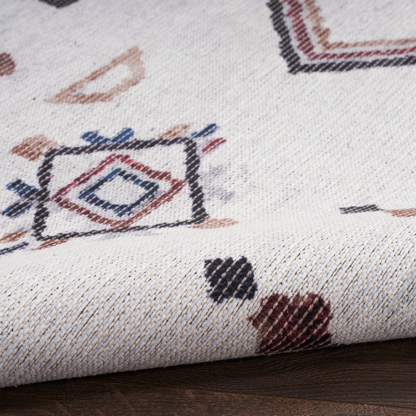 Nourison Home New Concept Washables  Ivory Multicolor  Contemporary