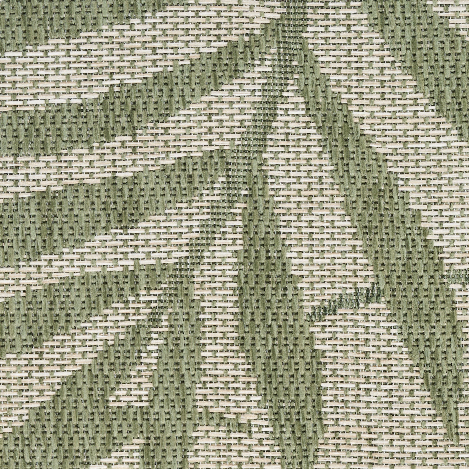 Nourison Home Garden Oasis  Ivory Green  Contemporary