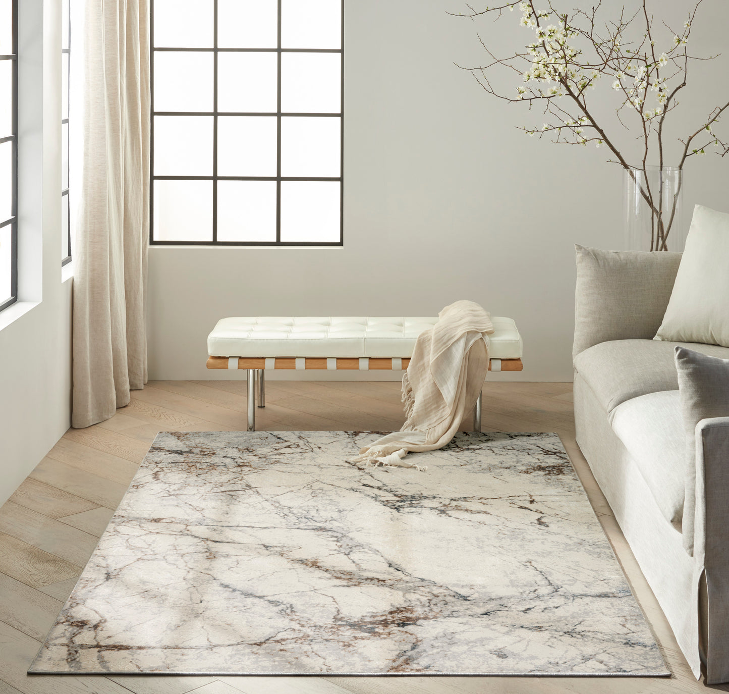 Calvin Klein CK073 Compass  Ivory Multicolor  Contemporary