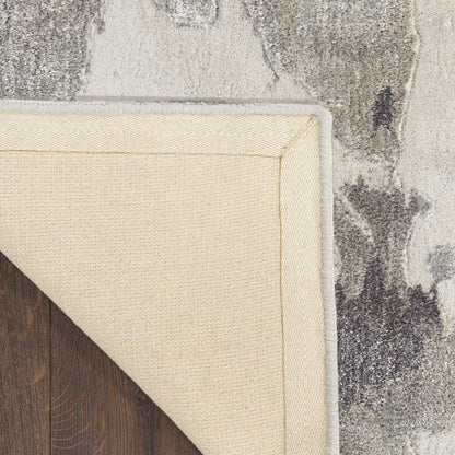 Nourison Home Prismatic  Silver Grey  Contemporary