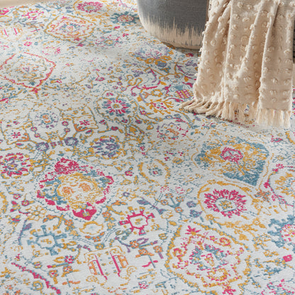 Nourison Home Damask  Multicolor  Transitional