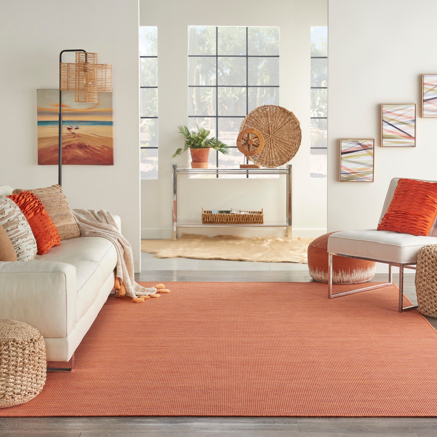 Nourison Home Positano  Terracotta  Contemporary