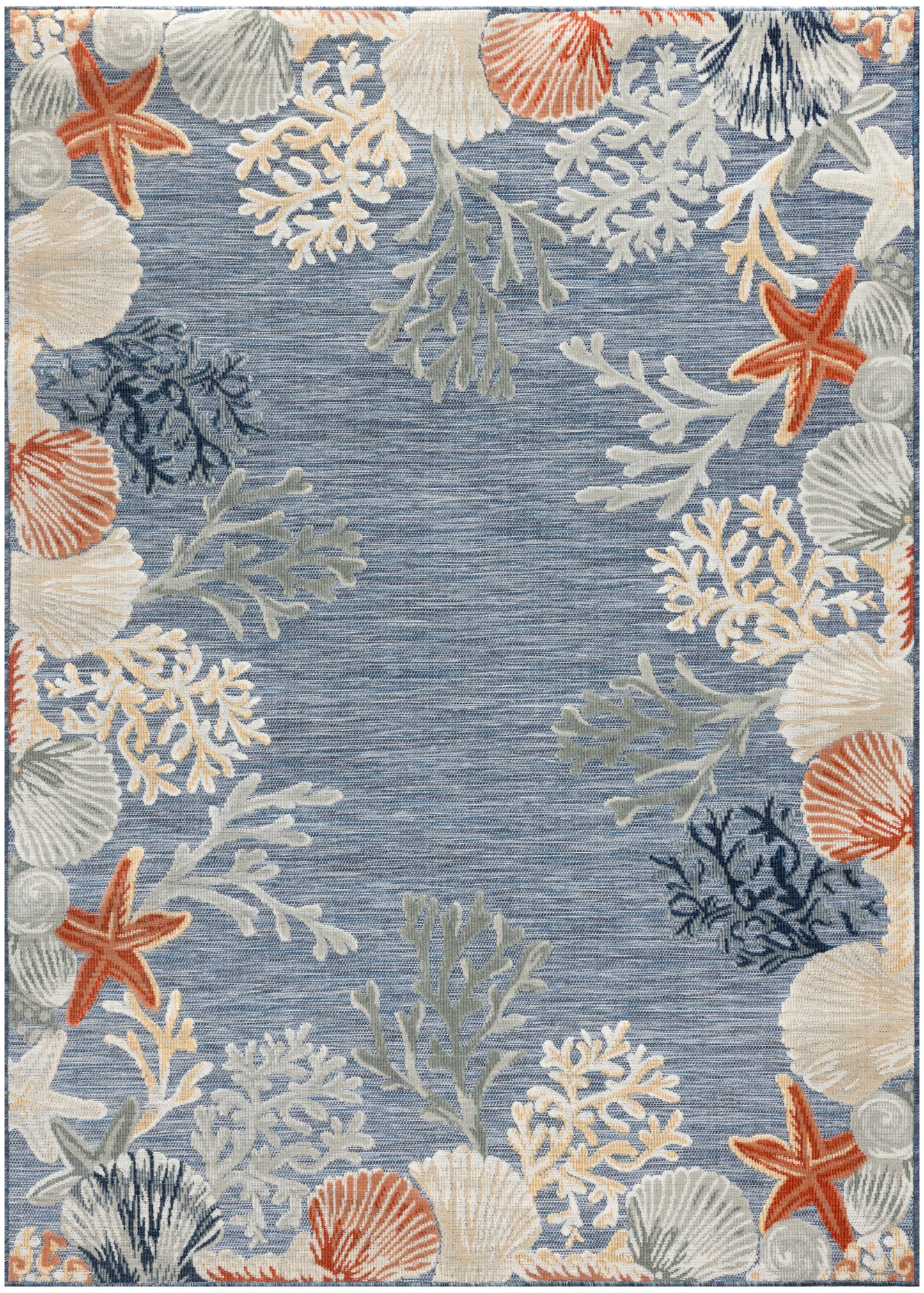 Nourison Home Suncoast SNC04 Denim Multicolor Contemporary Machine Woven Rug