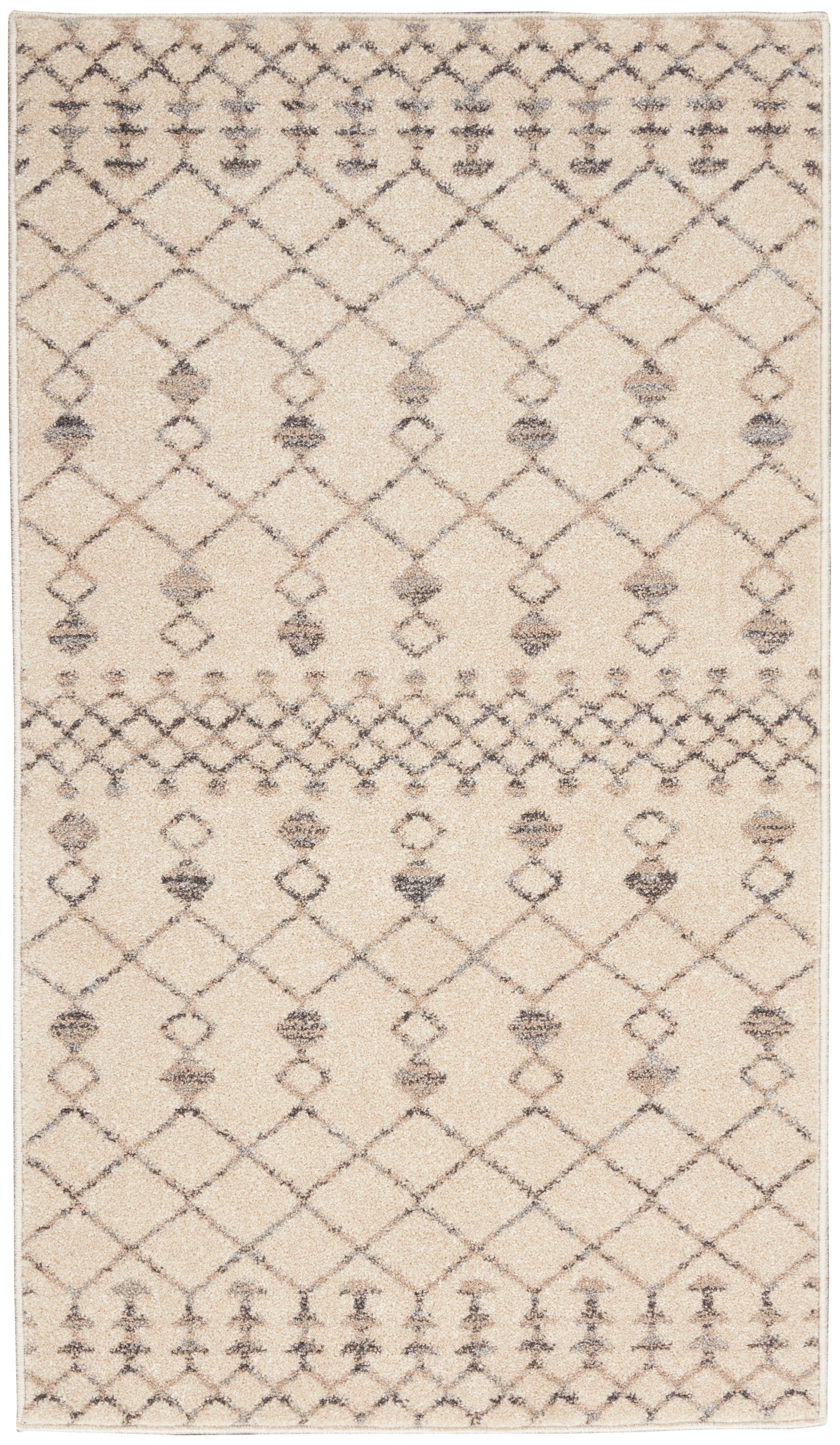 Nourison Home Palermo PMR03 Beige Grey Contemporary Power-loomed Rug