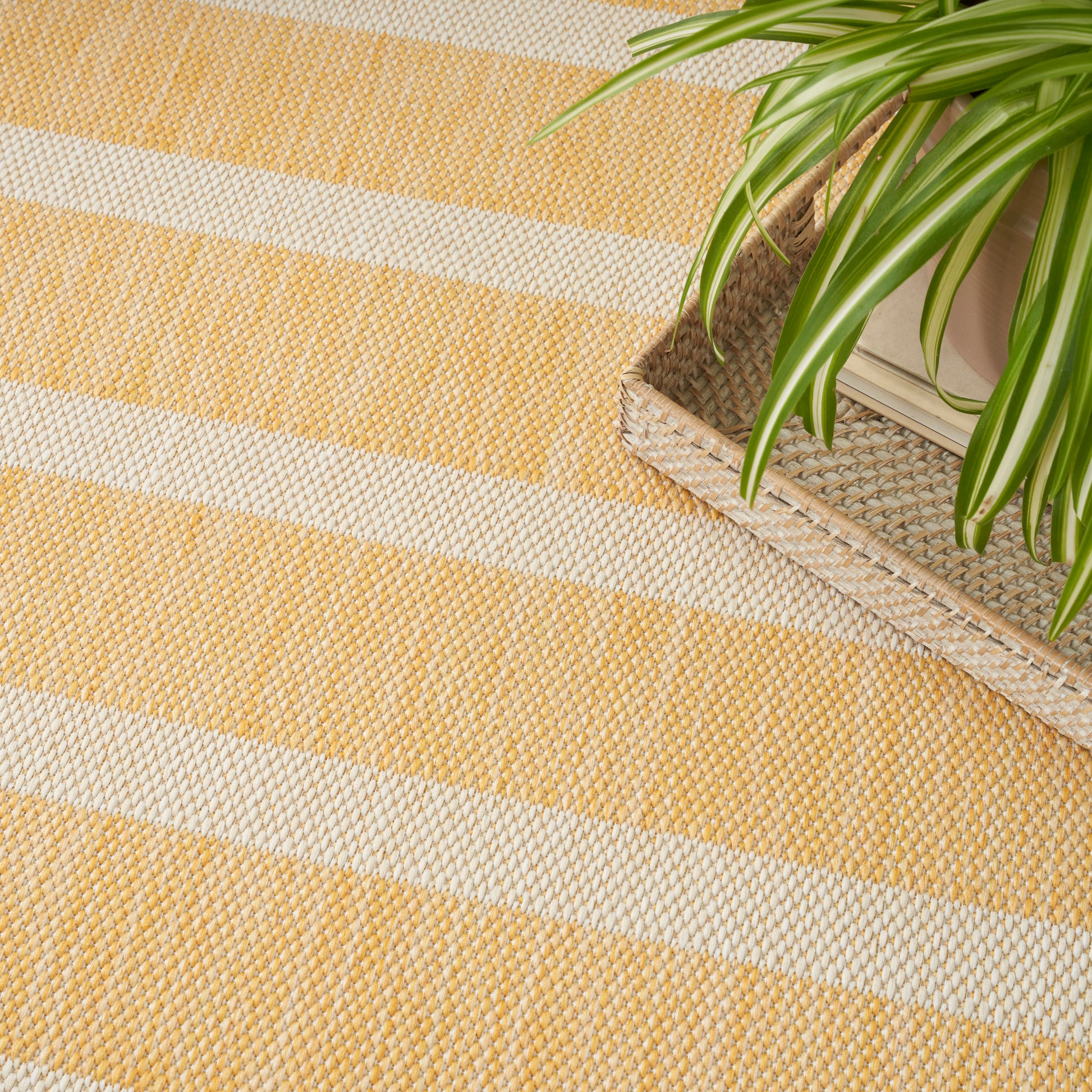 Nourison Home Positano  Yellow Ivory  Contemporary
