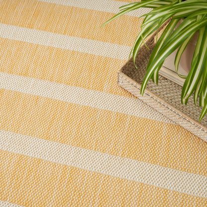 Nourison Home Positano  Yellow Ivory  Contemporary