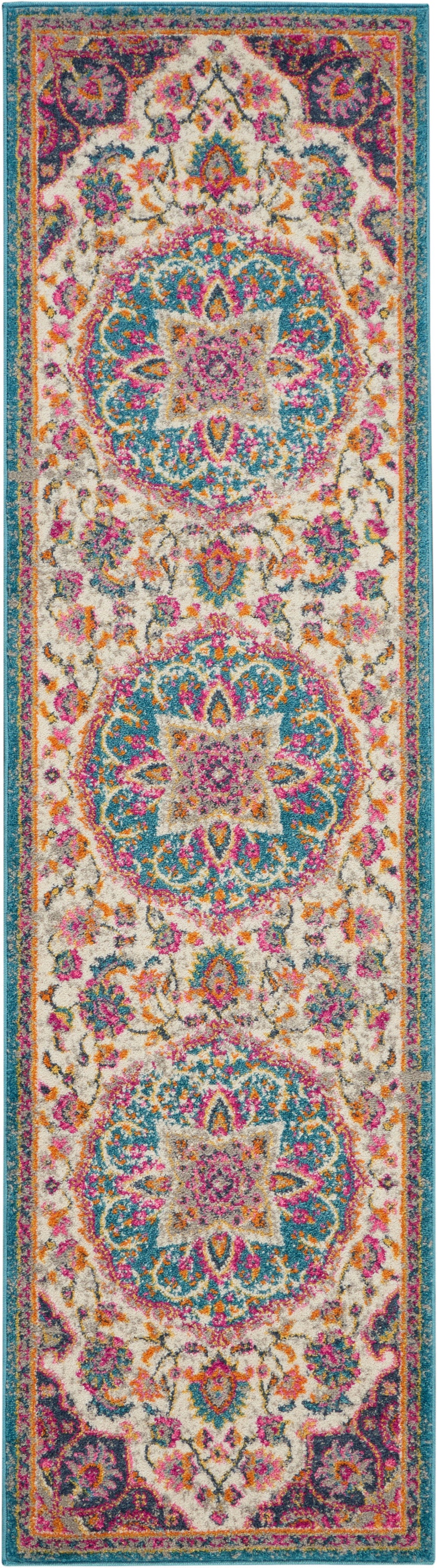 Nourison Home Passion PSN22 Ivory Multicolor Transitional Power-loomed Rugs