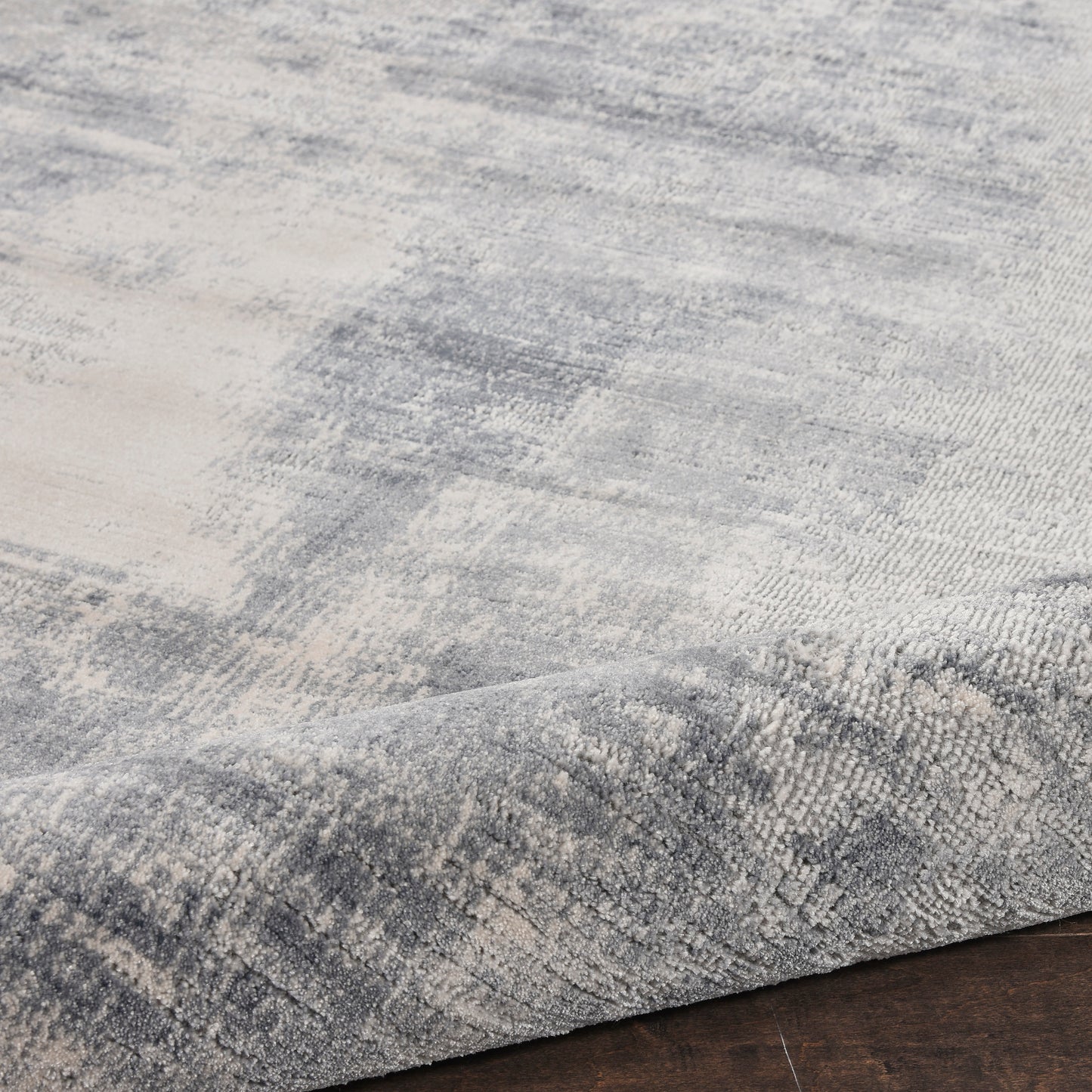 Nourison Home Rustic Textures  Blue Ivory  Contemporary