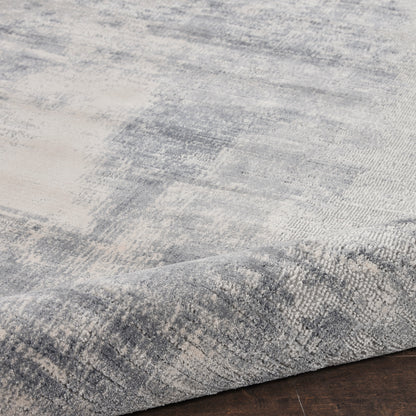 Nourison Home Rustic Textures  Blue Ivory  Contemporary