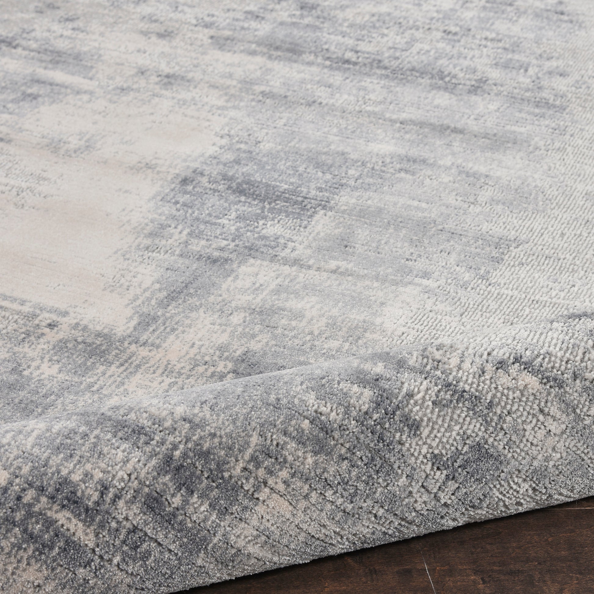 Nourison Home Rustic Textures  Blue Ivory  Contemporary