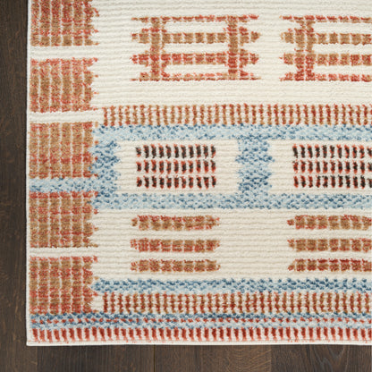 Nourison Home Nordic  Ivory Rust  Contemporary