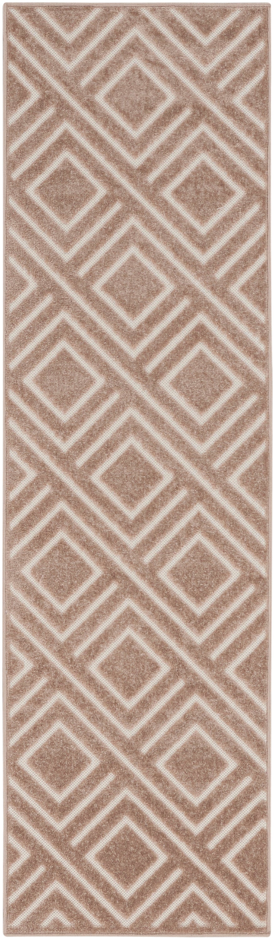 Nourison Home Care Free CAF03 Brown Contemporary Loom-woven Rug