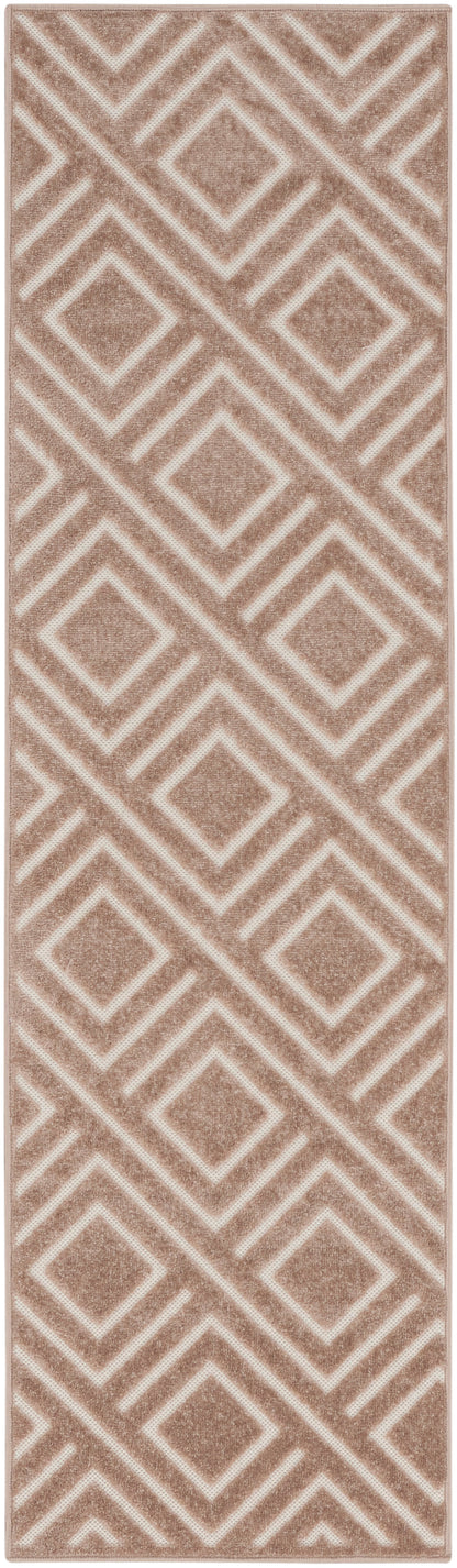 Nourison Home Care Free CAF03 Brown Contemporary Loom-woven Rug