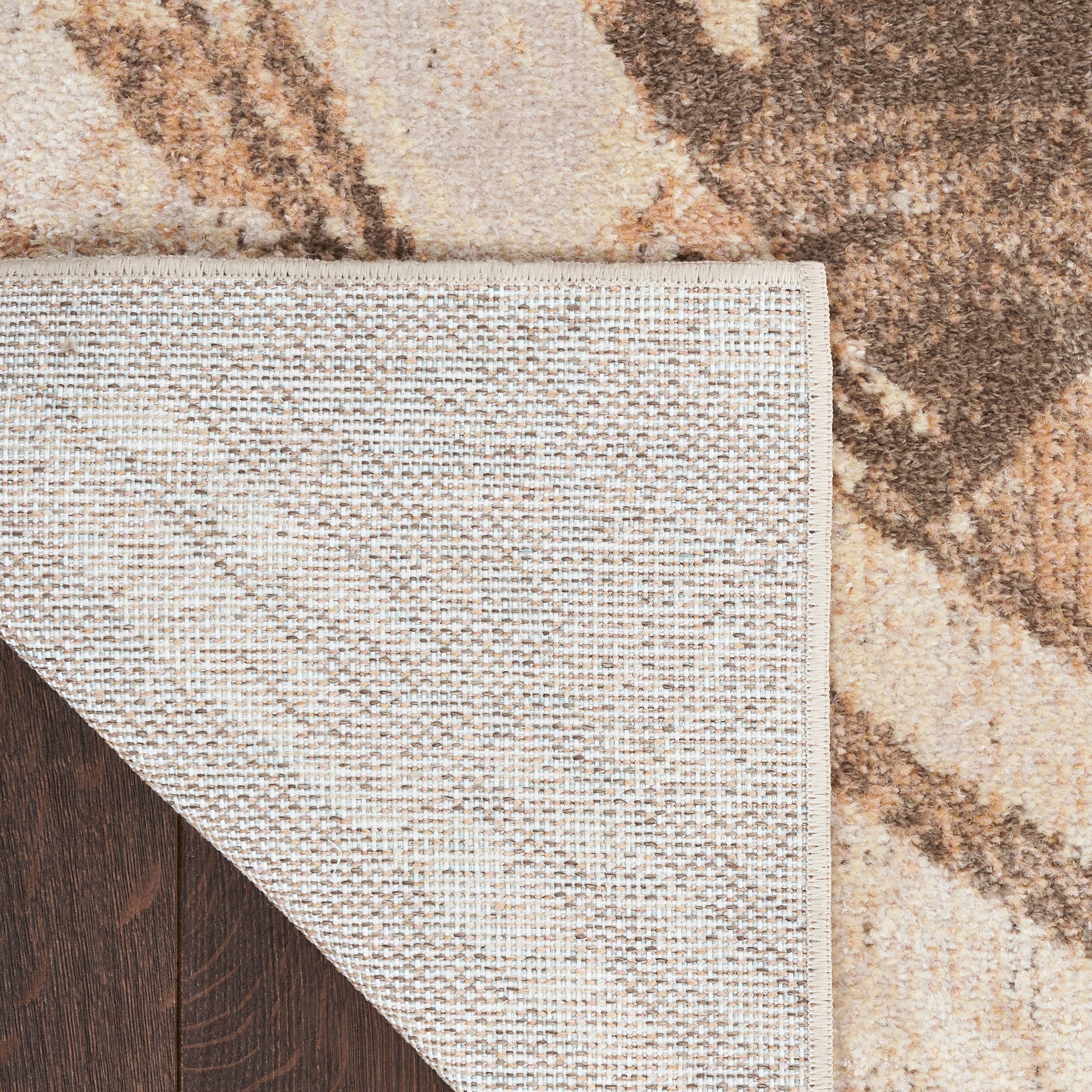 Nourison Home Astra Machine Washable  Beige  Contemporary