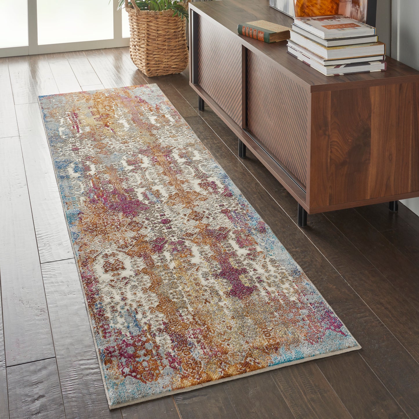 Nourison Home Radiant  Ivory Multicolor  Transitional