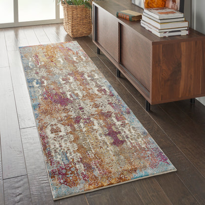 Nourison Home Radiant  Ivory Multicolor  Transitional