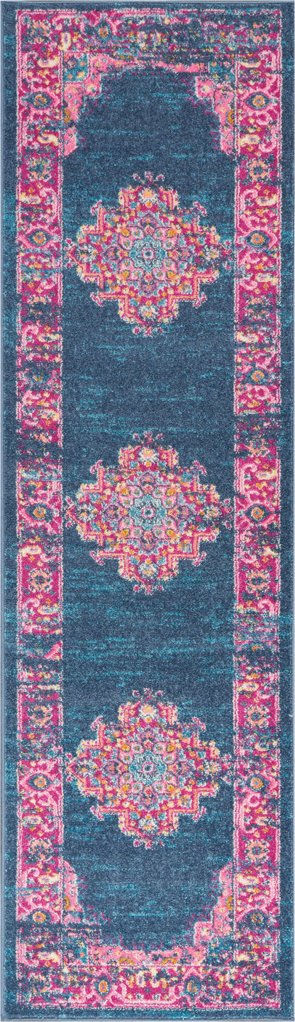 Nourison Home Passion PSN03 Blue Transitional Power-loomed Rugs