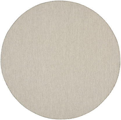 Nourison Home Courtyard COU01 Ivory Silver Contemporary Power-loomed Rug