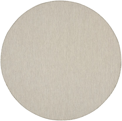 Nourison Home Courtyard COU01 Ivory Silver Contemporary Power-loomed Rug