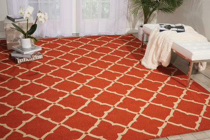 Nourison Home Portico  Orange  Contemporary