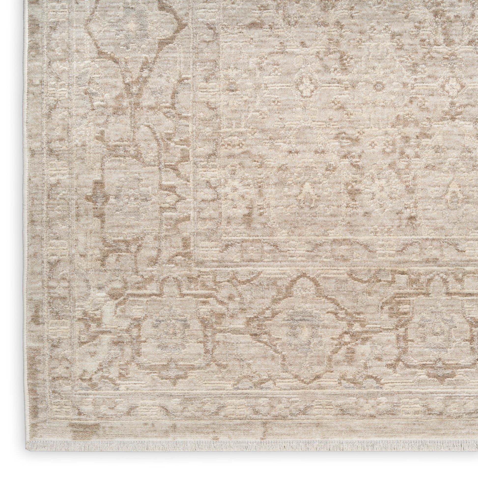 Nourison Home Shadows  Ivory Grey  Traditional