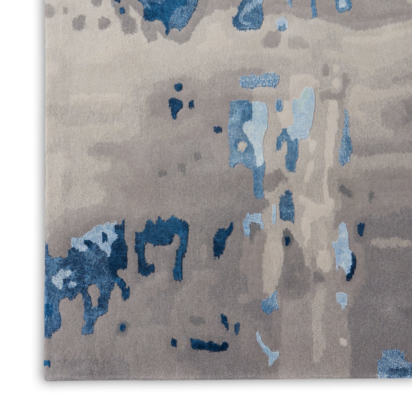 Nourison Home Prismatic  Blue Grey  Contemporary