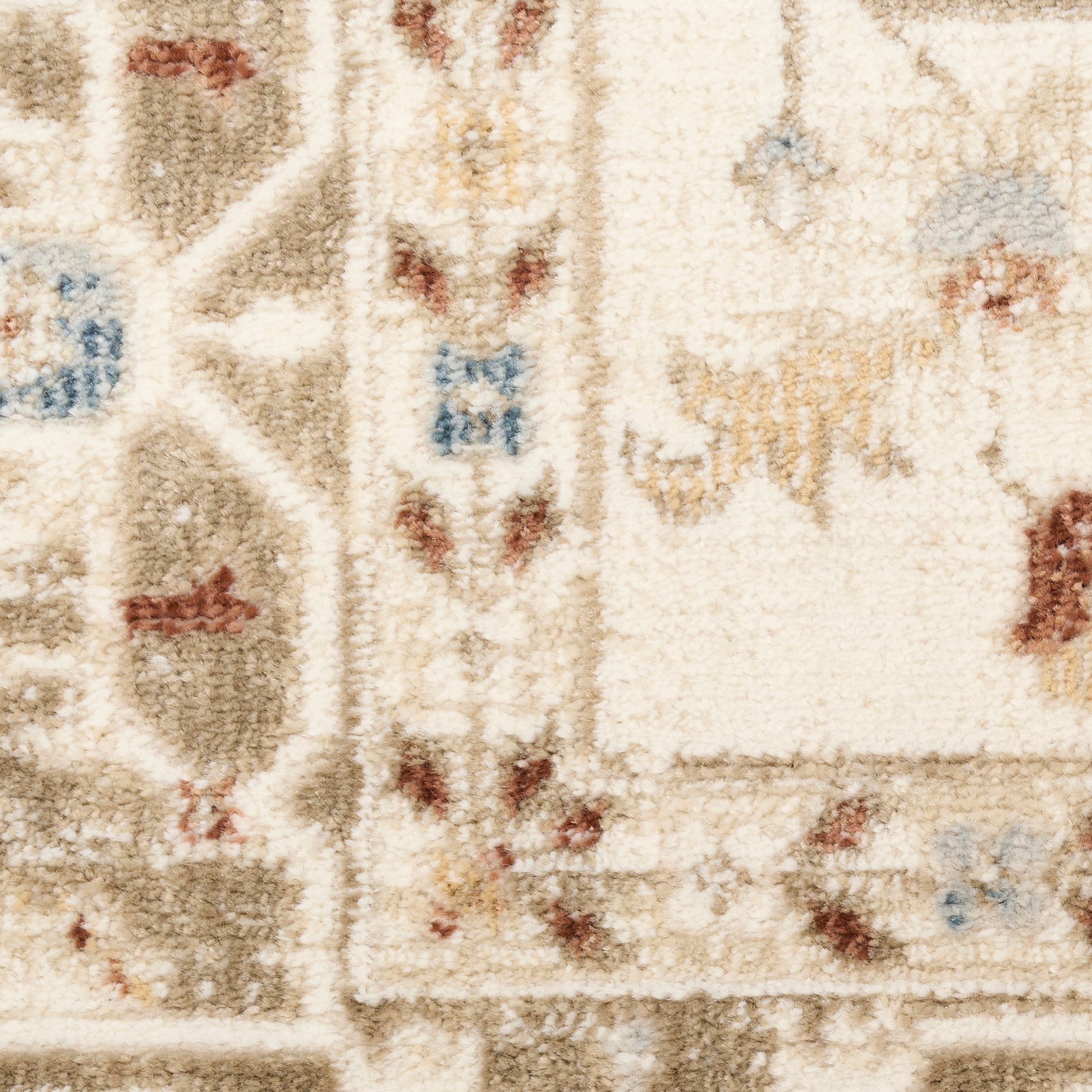 Nourison Home Pardis  Ivory Taupe  Traditional