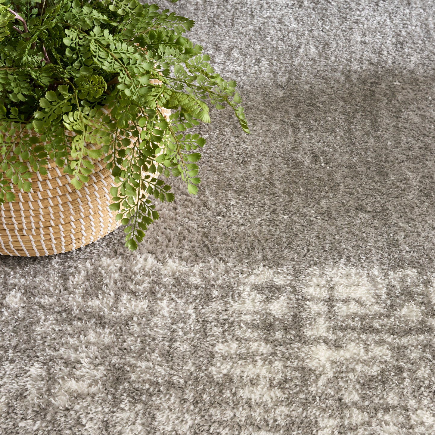 Nourison Home Pacific Shag  Grey  Contemporary