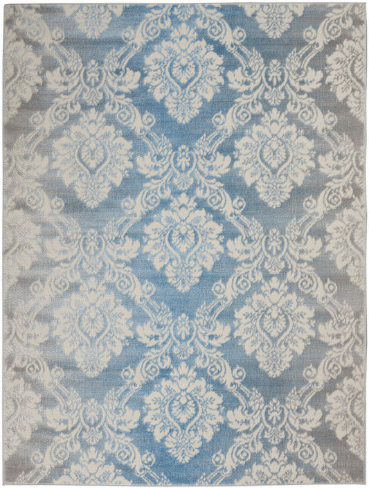 Nourison Home Elation  Ivory Blue  Traditional