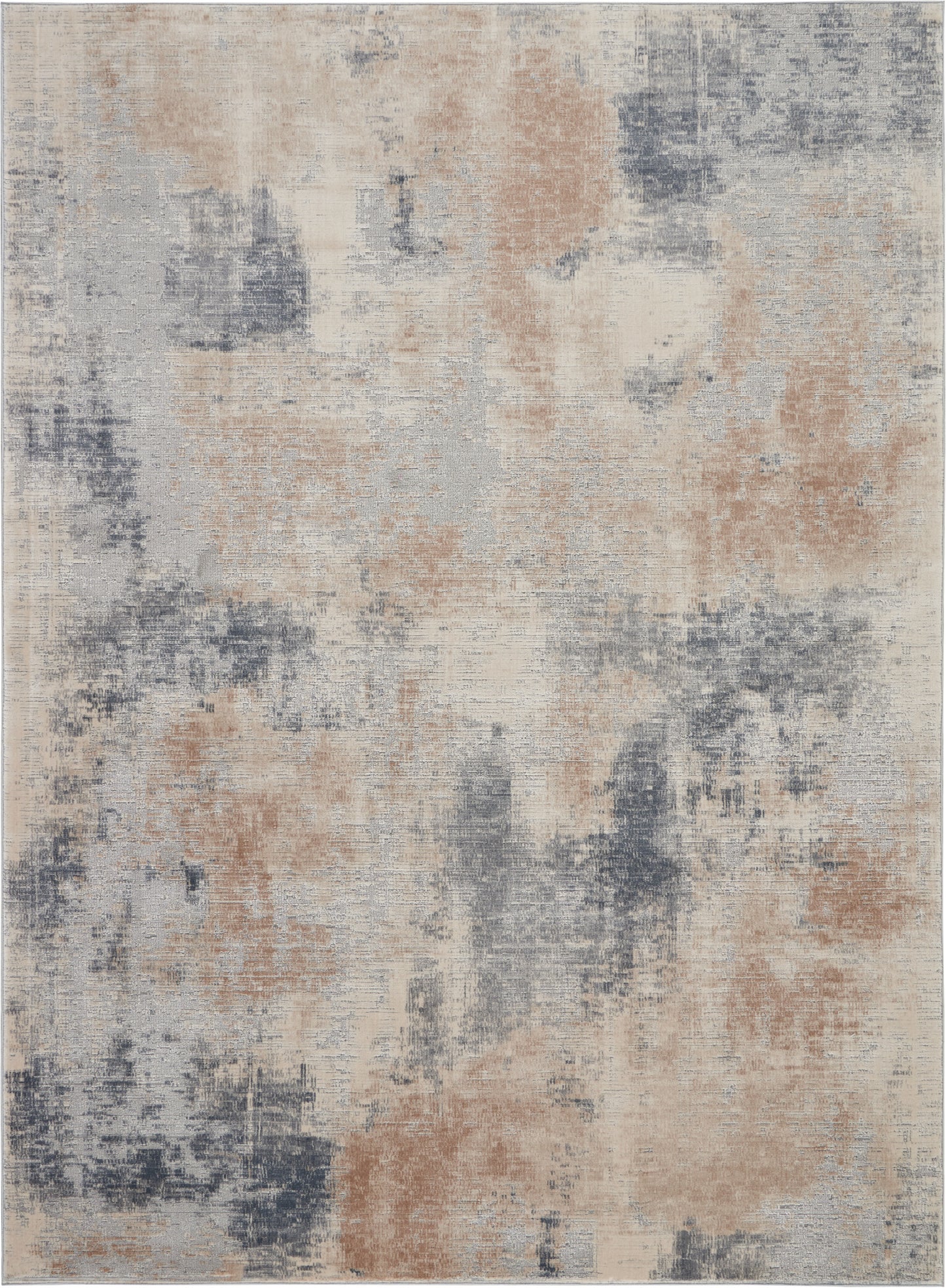 Nourison Home Rustic Textures RUS02 Beige Grey Contemporary Power-loomed Rugs