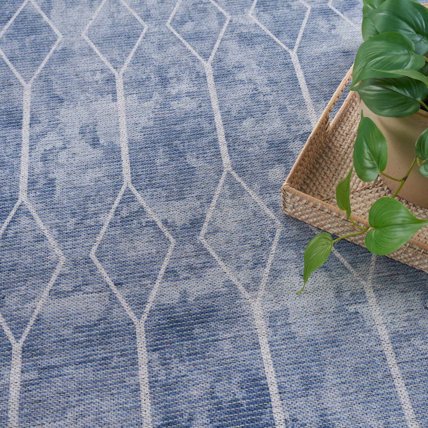 Nourison Home New Concept Washables  Blue  Contemporary