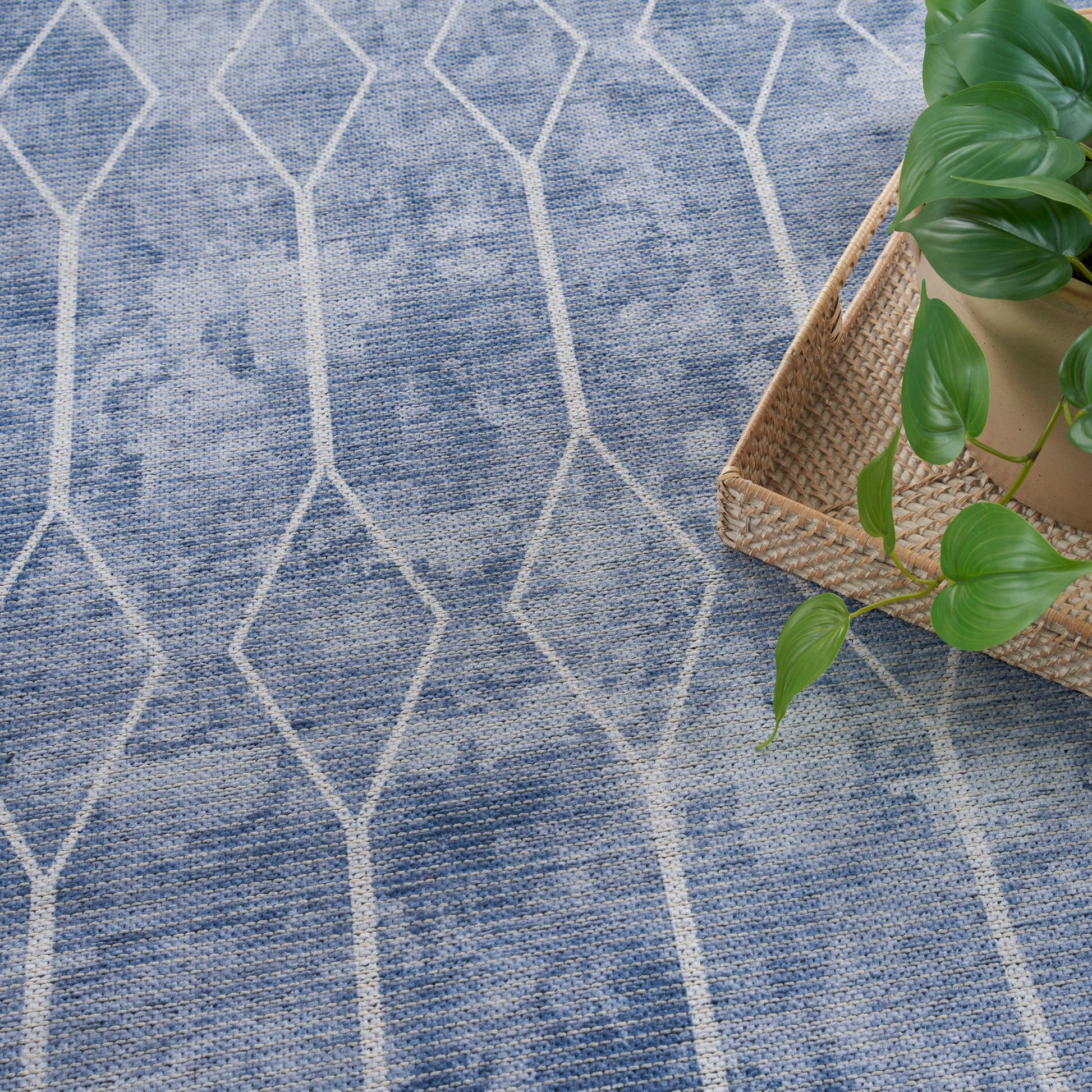 Nourison Home New Concept Washables  Blue  Contemporary