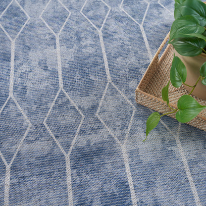 Nourison Home New Concept Washables  Blue  Contemporary