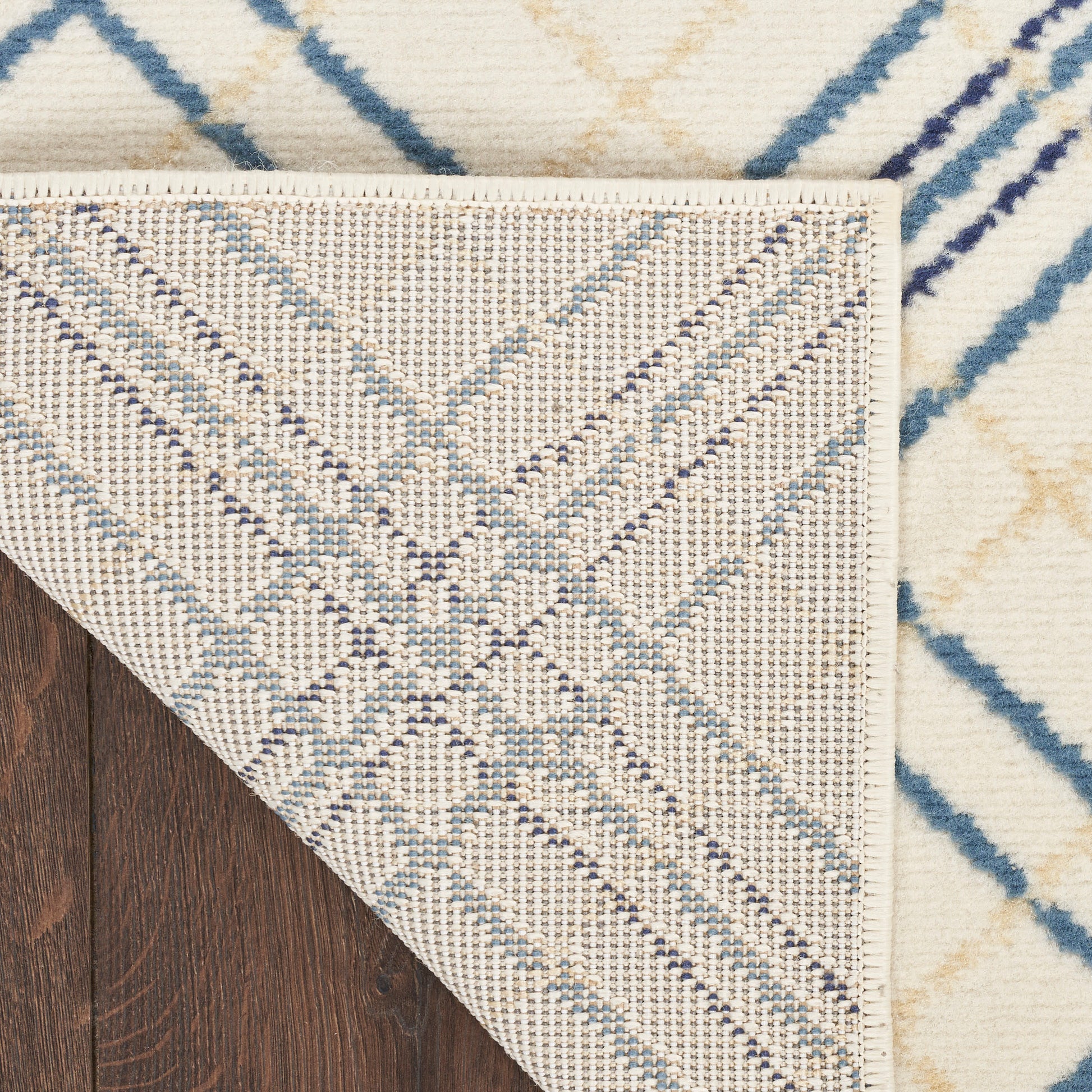 Nourison Home Jubilant  Ivory Navy  Contemporary