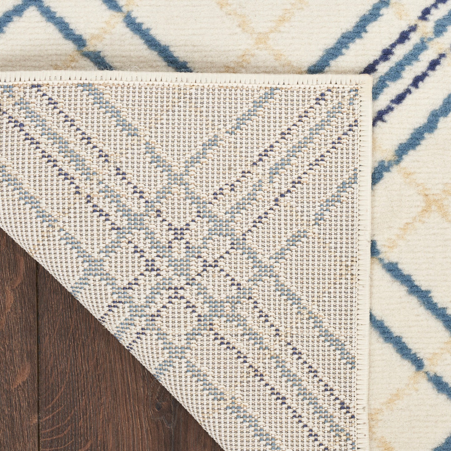 Nourison Home Jubilant  Ivory Navy  Contemporary