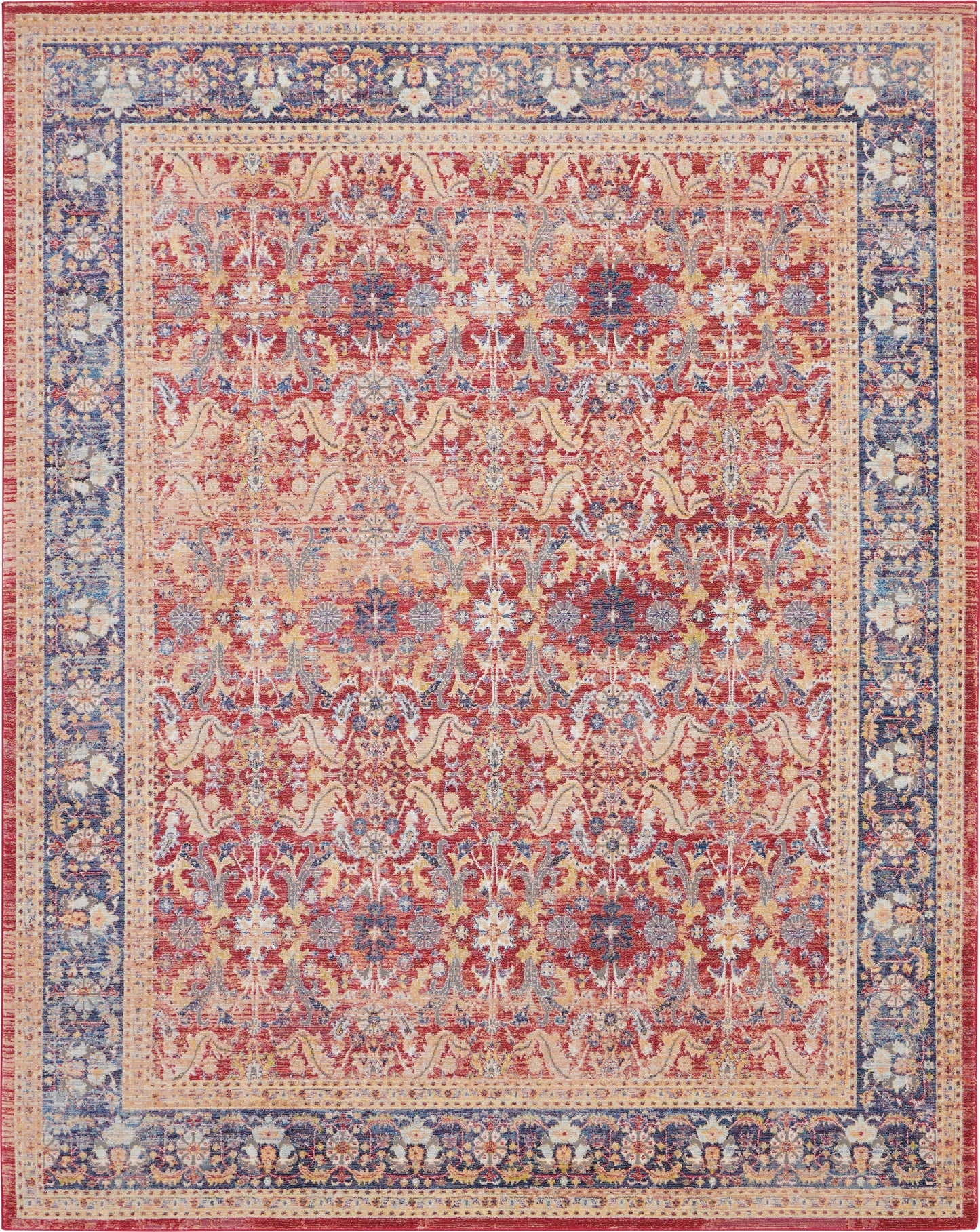Nourison Home Ankara Global  Red  Traditional