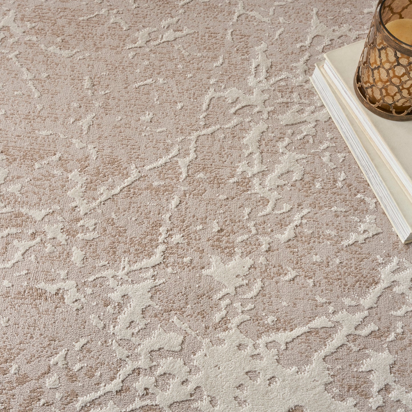 Nourison Home Exhale  Mocha Ivory  Contemporary