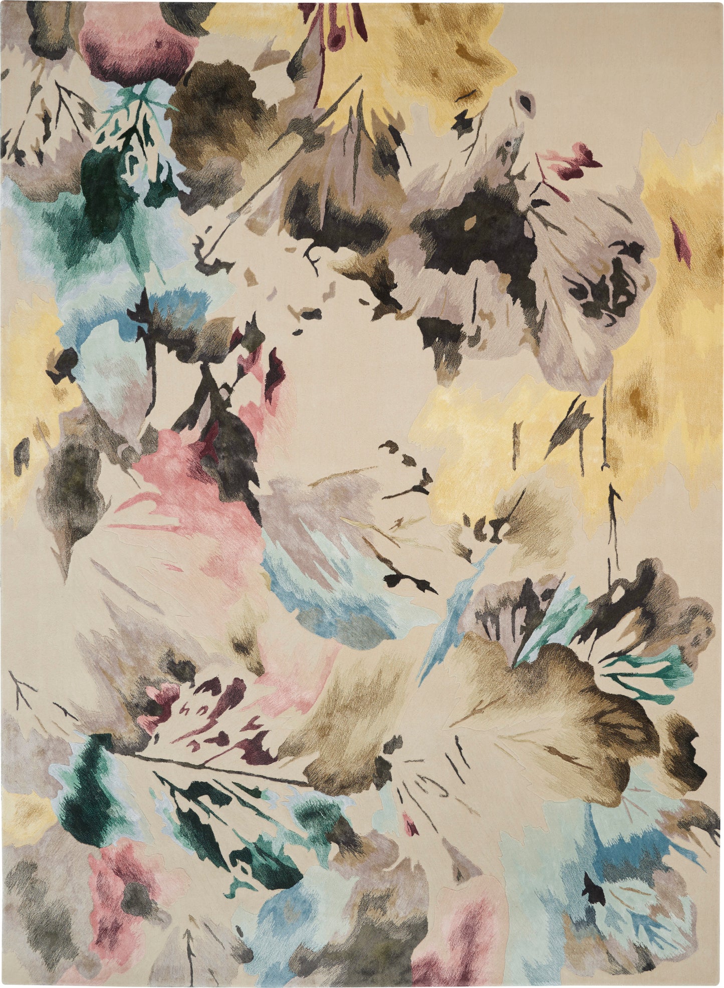 Nourison Home Prismatic PRS15 Beige Multicolor Contemporary Hand Tufted Rug