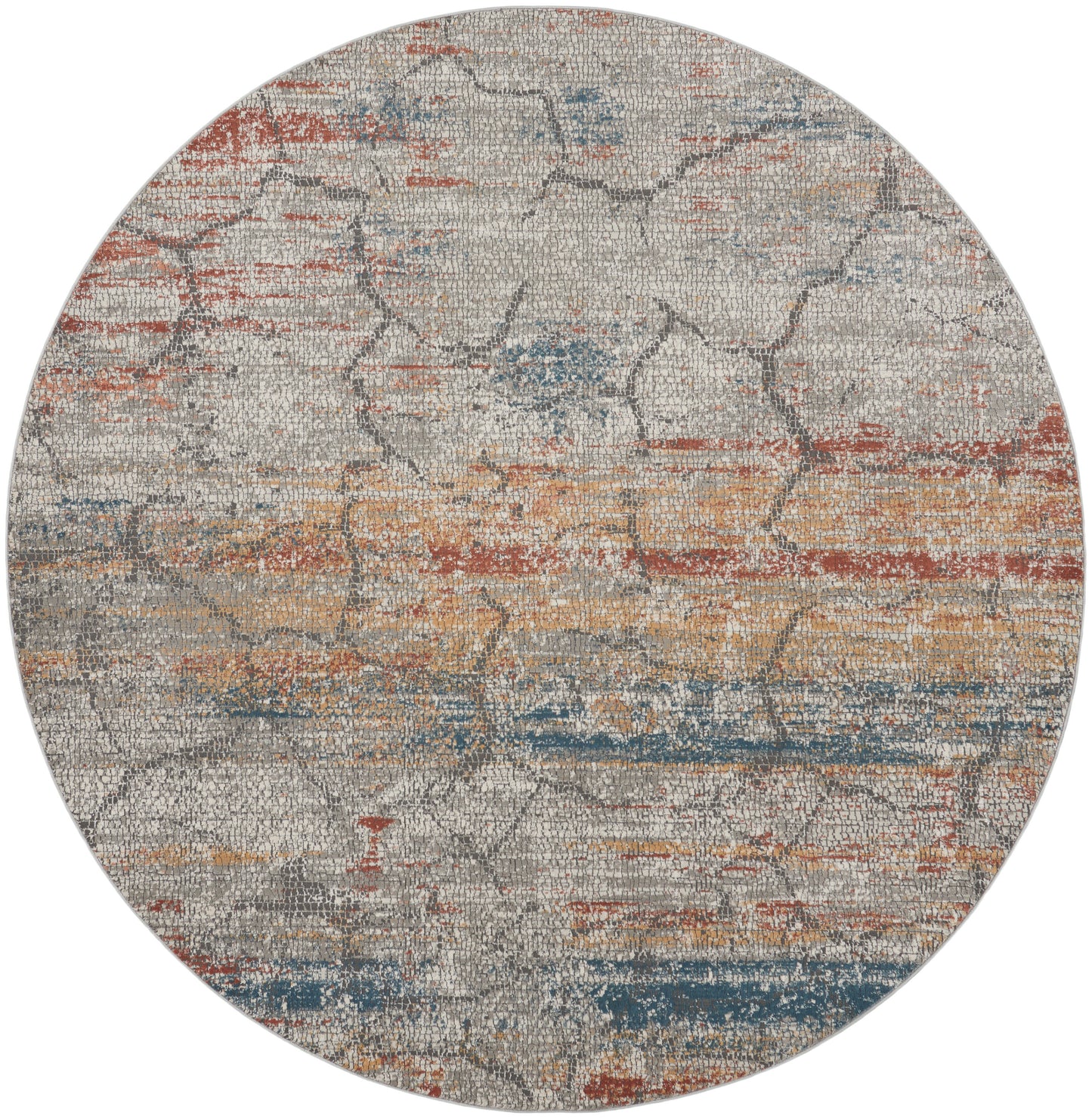 Nourison Home Rustic Textures RUS11 Multicolor Contemporary Power-loomed Rugs