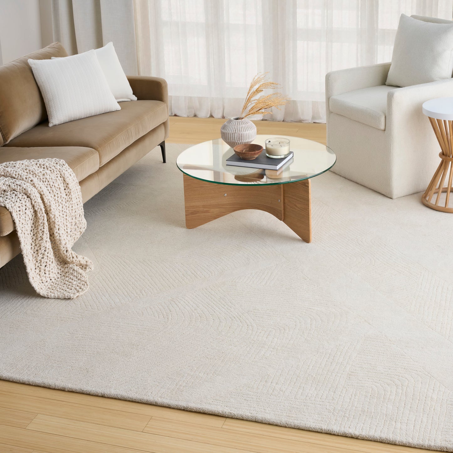 DKNY Pure Patterns  Ivory  Contemporary