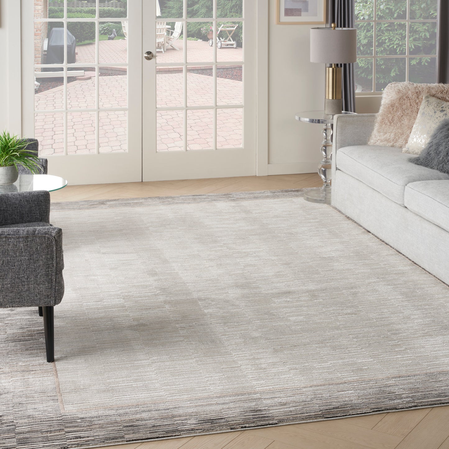 Nourison Home Desire  Grey Black  Contemporary