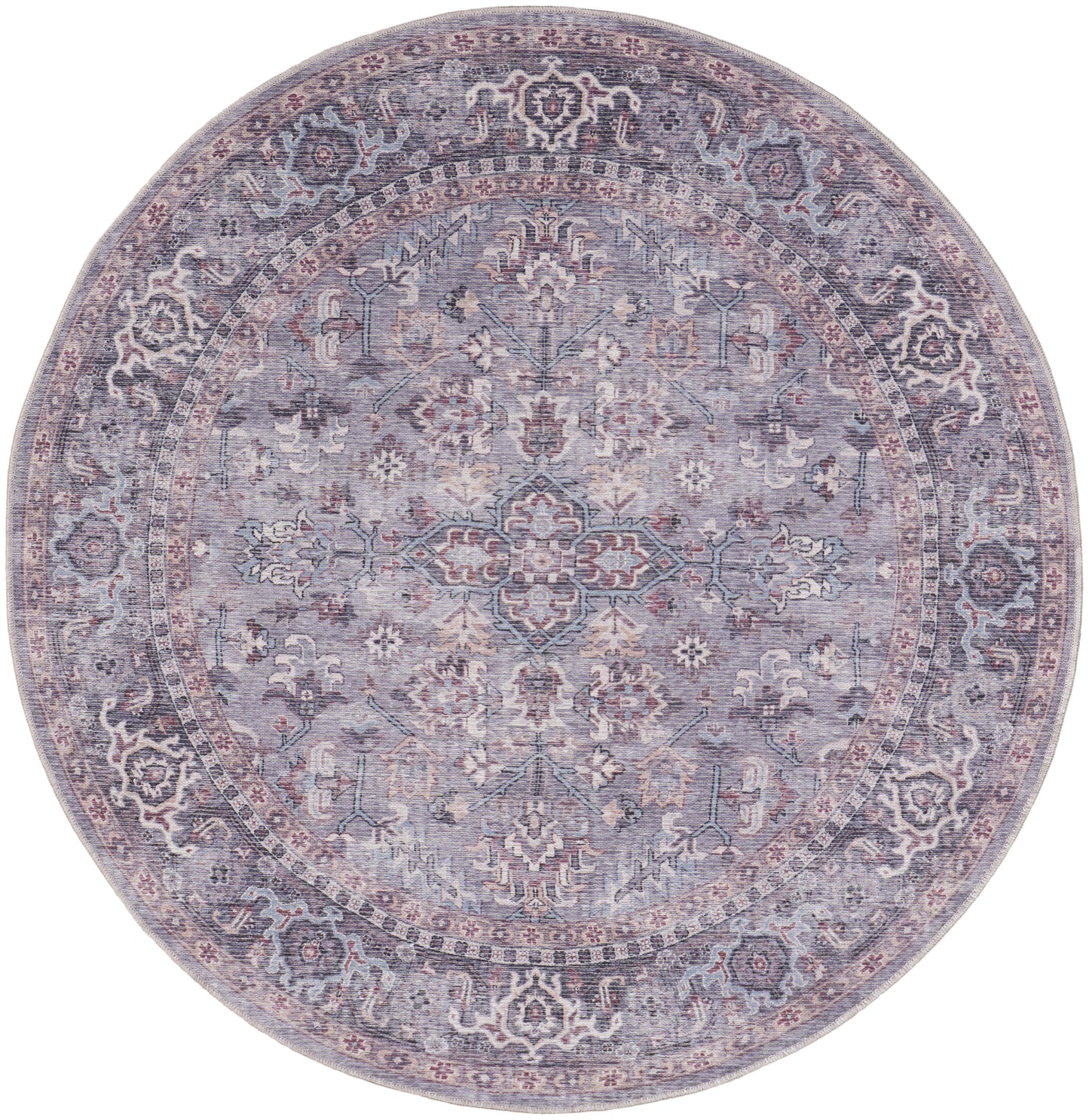 Nourison Home New Concept Washables SR104 Grey Traditional Machine Woven Rug